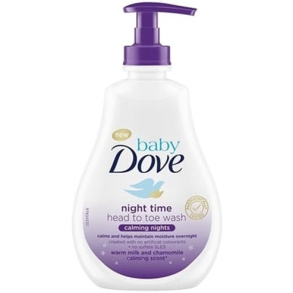 Sapun hipoalergenic pentru bebelusi Baby Night Time, Dove, Fara parabeni, Testat dermatologic, Parfum de musetel, 400 ml - Sapun & Gel de dus copii 11108b2923b21d0d7e75b950e7f3eadd