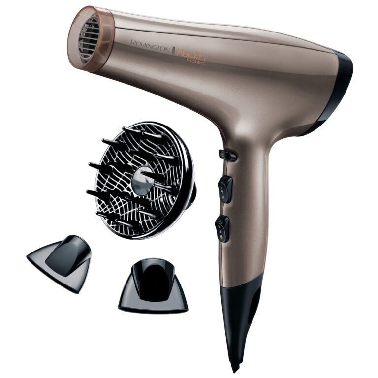 Uscator de par Remington Keratin Protect AC8002, 2200W, 3 trepte temperatura, 2 viteze, Cool Shot, 2 concentratoare