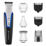 Set complet tuns facial Remington PG4000 Graphite Series G4, Pieptene dublu reglabil 2-20 mm, Lame ascutire automata