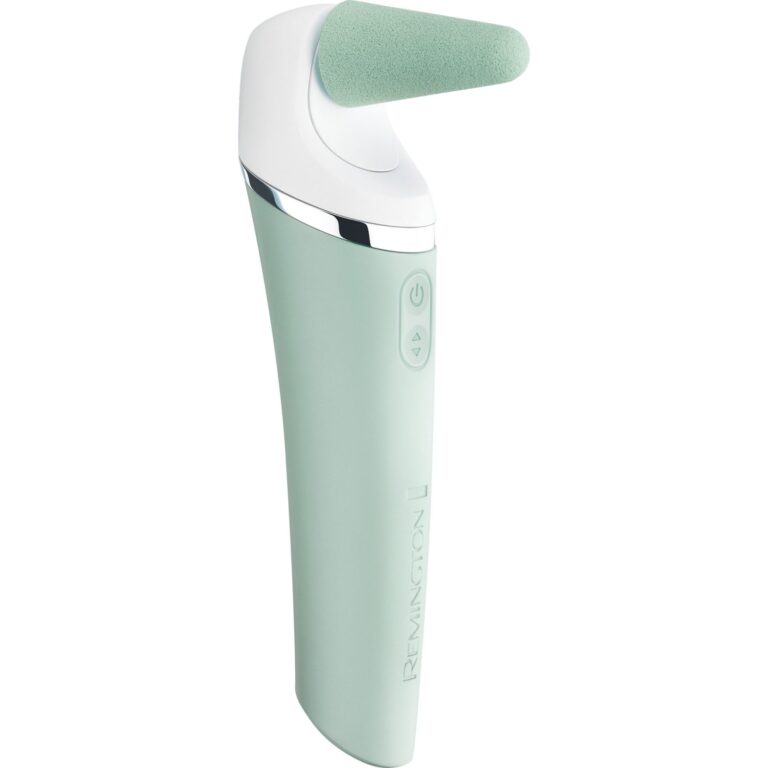Pila electronica Remington Reveal Perfect Pedi Wet & Dry CR6000, perie exfolianta, Alb/Verde