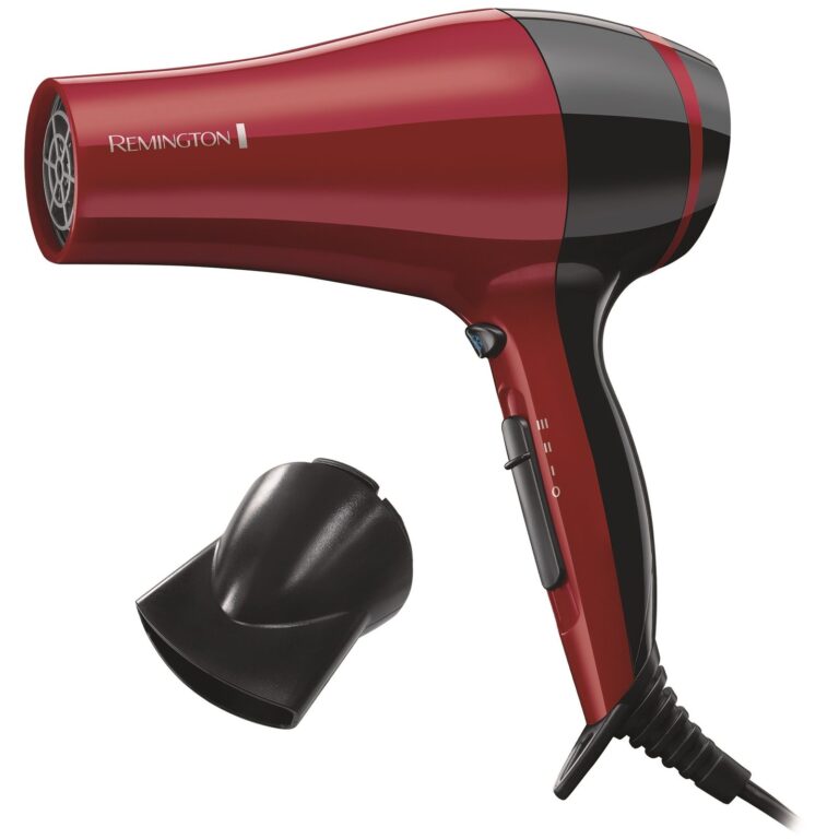 Uscator de par Remington D3080, 2000 W, Functie Ionica, Rosu