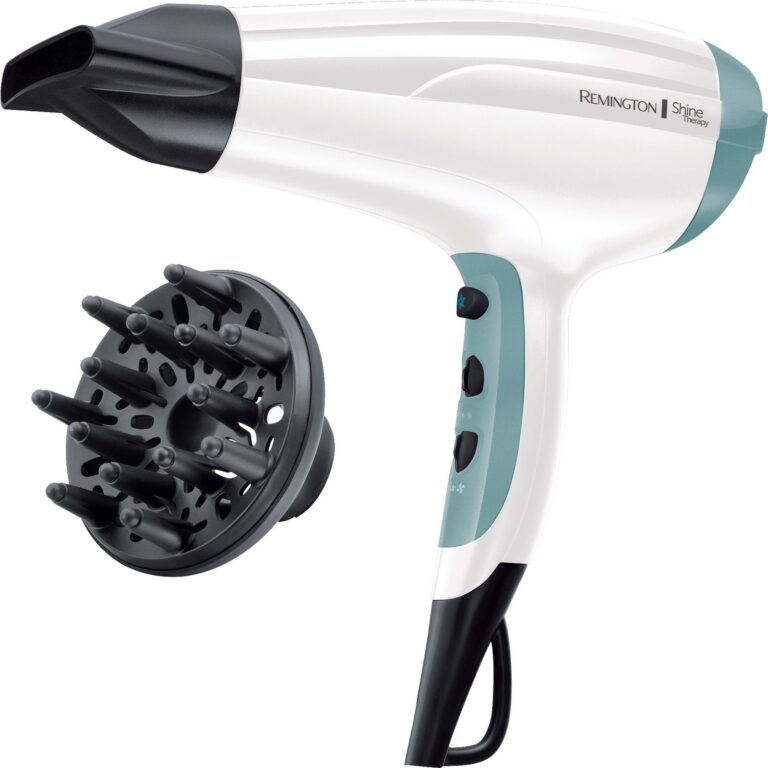 Uscator de par Remington Shine Therapy D5216, 2300W, Ionizare, 3 trepte de temperatura, 2 viteze, CoolShot