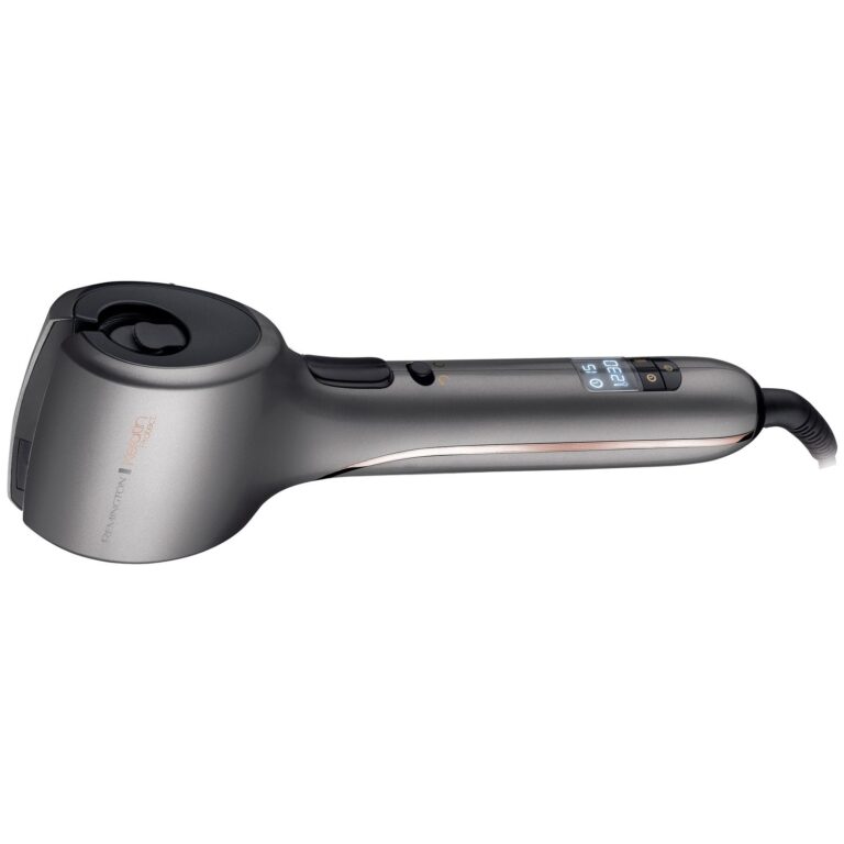 Ondulator automat Remington Keratin Protect CI8019, 230°C, Invelis ceramic, Argintiu