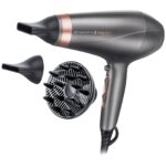 Uscator de par Remington Keratin Protect AC8820, 2200 W, 3 trepte de temperatura, 2 viteze, Gri/Aramiu