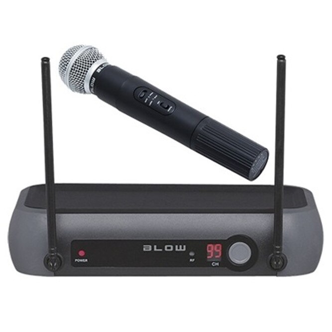 Microfon wireless cu receiver Blow PRM 901, 50 m, Negru