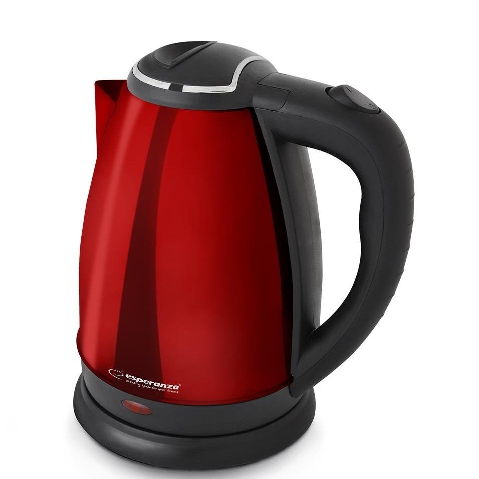 Fierbator electric, ESPERANZA, Inox/Plastic, 1.8l, Rosu - Fierbatoare Fierbator electric, ESPERANZA, Inox/Plastic, 1.8l, Rosu