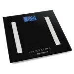 Cantar electronic de persoane Esperanza EBS016W, Bluetooth, 180kg, 30 x 30, Sticla securizata, Negru