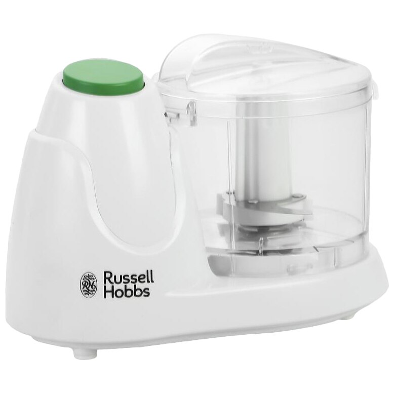 Mini tocator Russell Hobbs Explore 22220-56, 130W, bol 500 ml, Alb/Verde - Blendere & Tocatoare Mini tocator Russell Hobbs Explore 22220-56, 130W, bol 500 ml, Alb/Verde