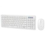 Kit tastatura si mouse wireless, Blow, KM-5, 1000 DPI, Alb