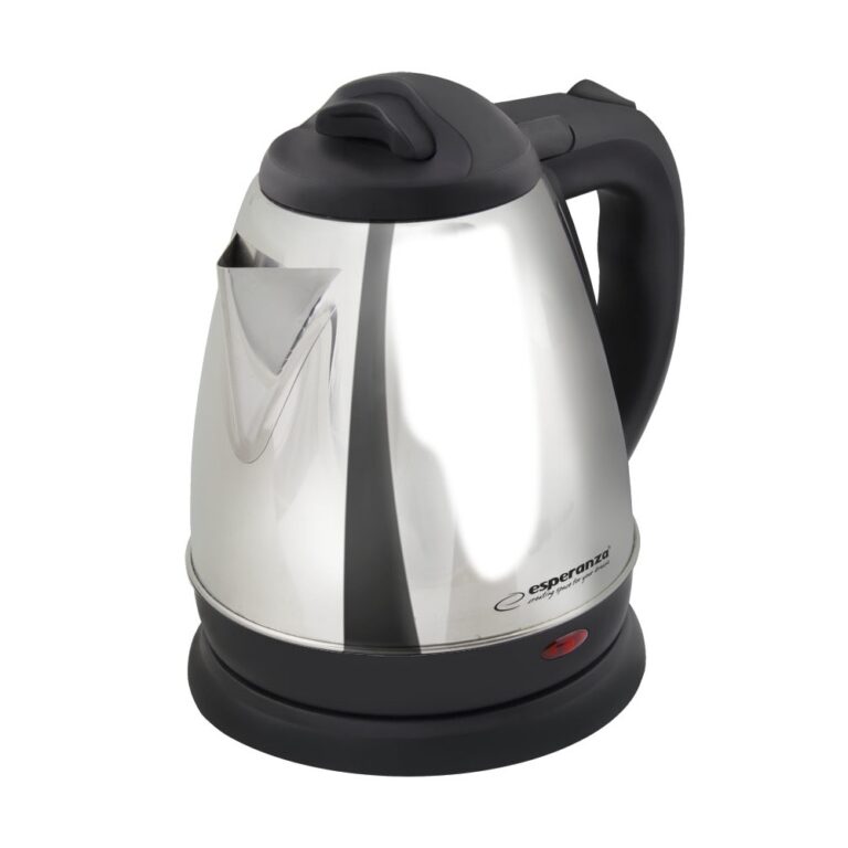 Fierbator electric, Esperanza, 1350W, Inox/Plastic, 1 L, Argintiu/Negru