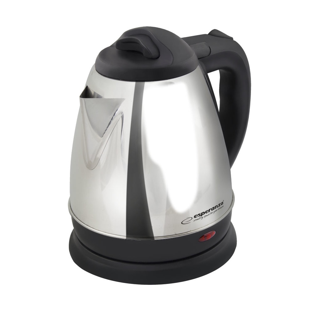 Fierbator electric, Esperanza, 1350W, Inox/Plastic, 1 L, Argintiu/Negru - Fierbatoare Fierbator electric, Esperanza, 1350W, Inox/Plastic, 1 L, Argintiu/Negru