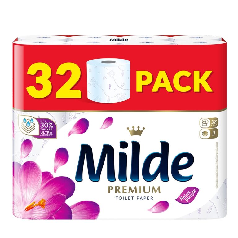 Hartie igienica Milde Relax Purple, 3 straturi, 32 role