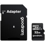 Card de memorie microSDHC Goodram 32GB,UHS I,cls 10 + adaptor, M1AA-0320R12