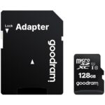 Card de memorie microSDXC Goodram 128GB, UHS I, cls 10 + adaptor, M1AA-1280R12
