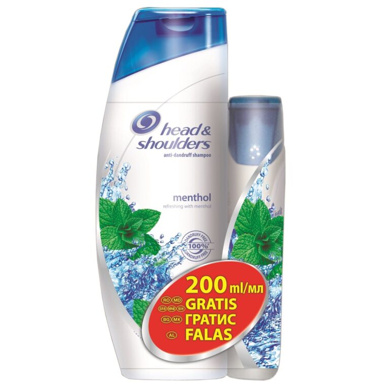 Sampon Head&Shoulders Menthol, 750 ml + Gratuit 200 ml