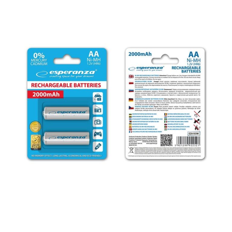 Esperanza EZA103W Baterii reincarcabile Ni-MH AA 2000MAH x2