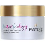 Masca de par Pantene Hair Biology Cleanse & Reconstruct, 160 ml