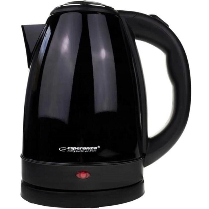 Fierbator electric, Esperanza, Plastic/Otel inoxidabil, 1.8 l, Negru - Fierbatoare Fierbator electric, Esperanza, Plastic/Otel inoxidabil, 1.8 l, Negru
