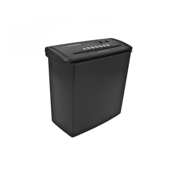 Distrugator de documente cu cos, Shredder, 10L, Negru