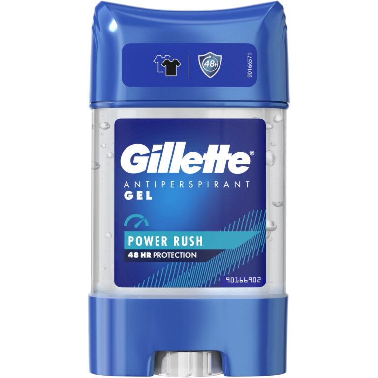 Deodorant antiperspirant stick Gillette Power Clear Gel Power Rush, 70 ml