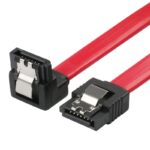 Cablu de conectare cu un conector in linie dreapta si unul inclinat , Lanberg , SATA Data II mama/mama 6GB/S , 0.3 m