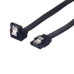 Cablu de conectare cu un conector in linie dreapta si unul inclinat , Lanberg , SATA Data II mama/mama 6GB/S , 0.3 m