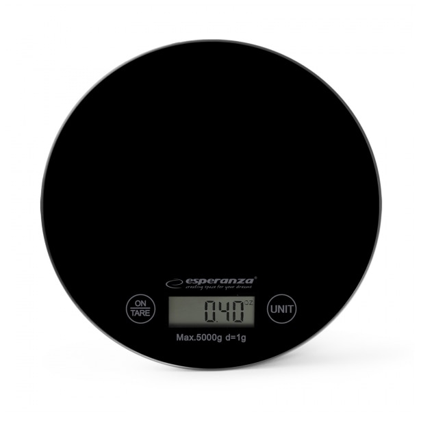 Cantar de bucatarie, Esperanza, 5kg, Negru