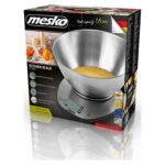 Cantar de bucatarie, Mesko MS3152, 5 Kg, Inox, Argintiu