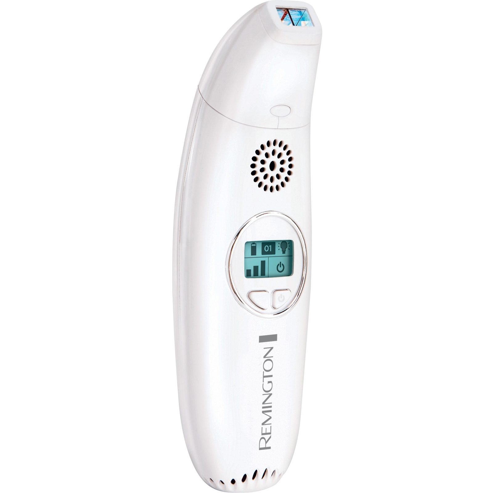 Epilator cu lumina intens pulsata Remington IPL2000 pentru fata si corp, 3 setari, LCD, Alb - Epilatoare Epilator cu lumina intens pulsata Remington IPL2000 pentru fata si corp, 3 setari, LCD, Alb