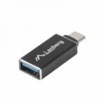 Adaptor , Lanberg , USB C(tata)/USB A mama 3.1 , negru