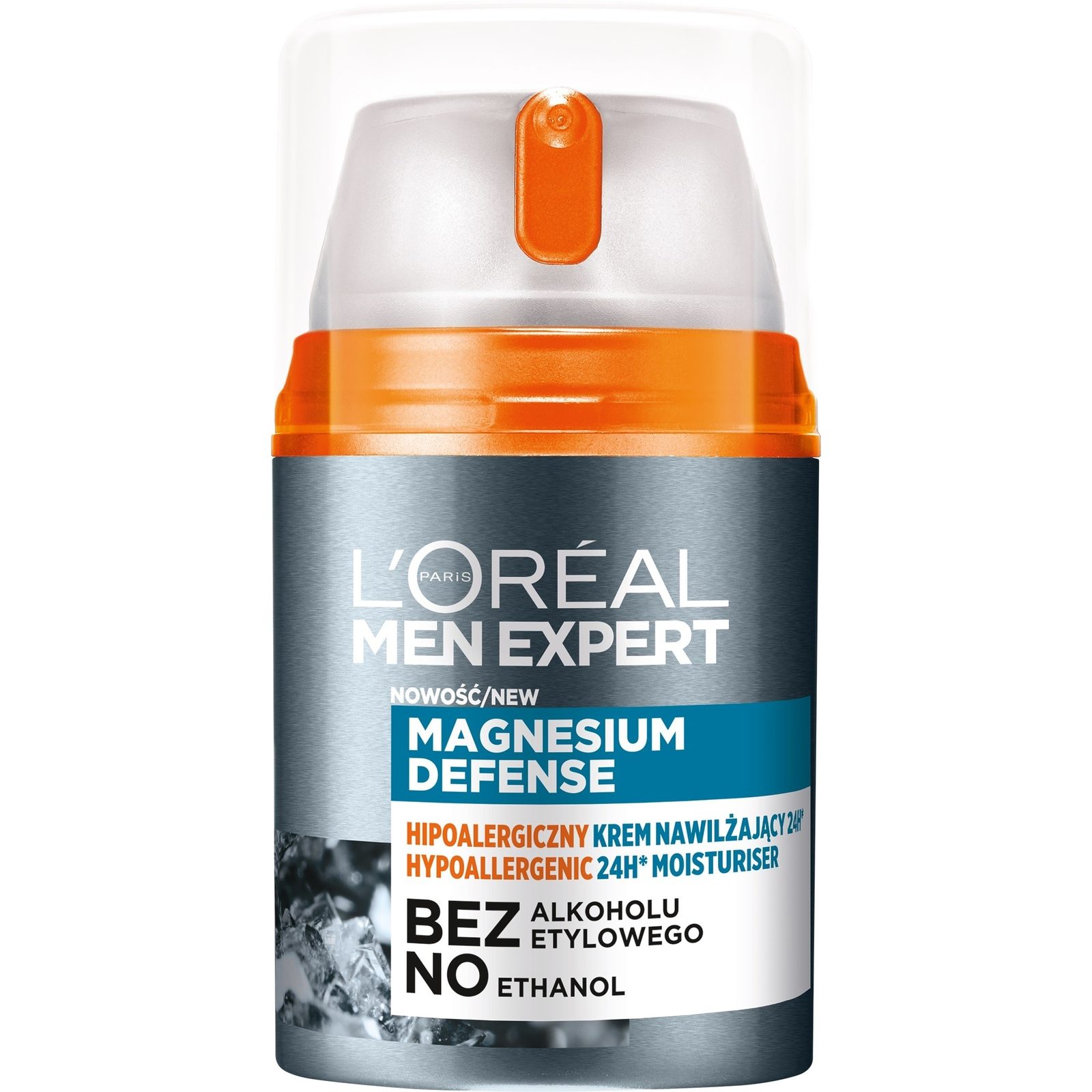 Crema hidratanta hipoalergenica L'Oreal Men Expert, Magnesium Defense, 24H, 50ml - Creme de fata Crema hidratanta hipoalergenica L'Oreal Men Expert, Magnesium Defense, 24H, 50ml