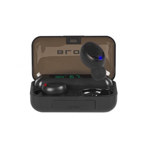 Casti audio BTE, Blow, Wireless, Bluetooth 5.1, In-ear, Negru/Maro
