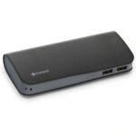 Baterie externa, Platinet, 11000 mAh, Cablu MicroUSB, Negru