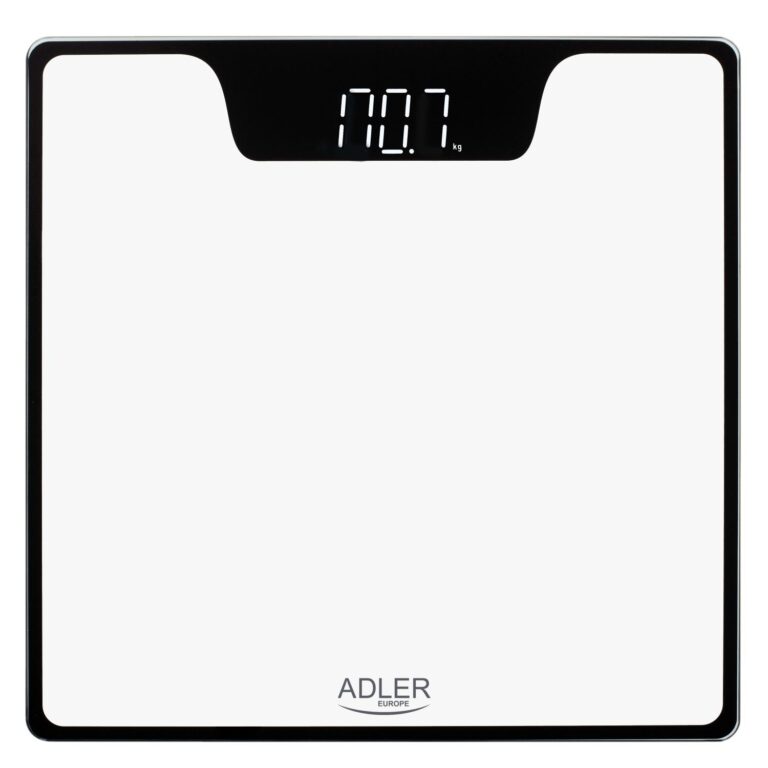 Cantar De Baie, Adler, AD 8174W, Afisaj LED, Greutate Maxima 180 kg, Indice de Masa Corporala, 30x30 cm