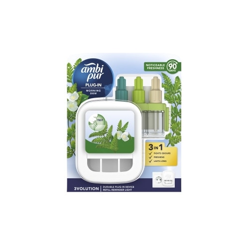 Odorizant de camera electric 3V + reumplere Morning Dew ** Ambi Pur