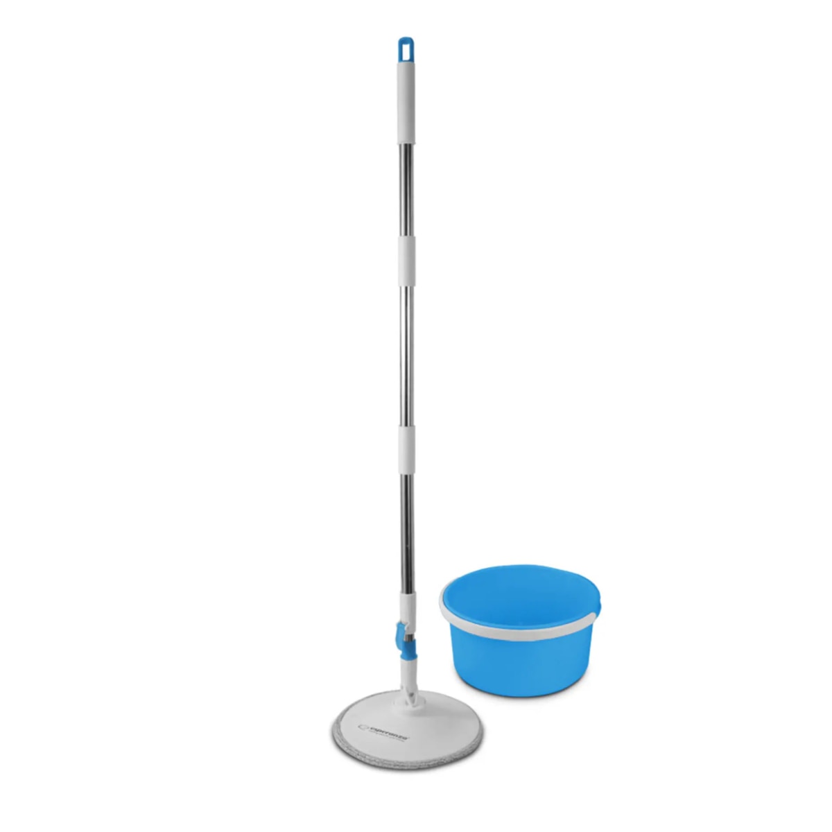 Set mop rotativ Esperanza Spin Mop, cu galeata si storcator, rotire 360 grade, diametru mop 25.5 cm Albastru - Maturi, Mopuri si galeti Set mop rotativ Esperanza Spin Mop, cu galeata si storcator, rotire 360 grade, diametru mop 25.5 cm Albastru