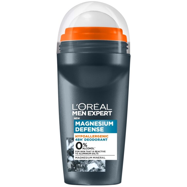 Deodorant roll-on fara saruri de aluminiu, hipoalergenic L'Oréal Men Expert Magnesium Defence, 50 ml