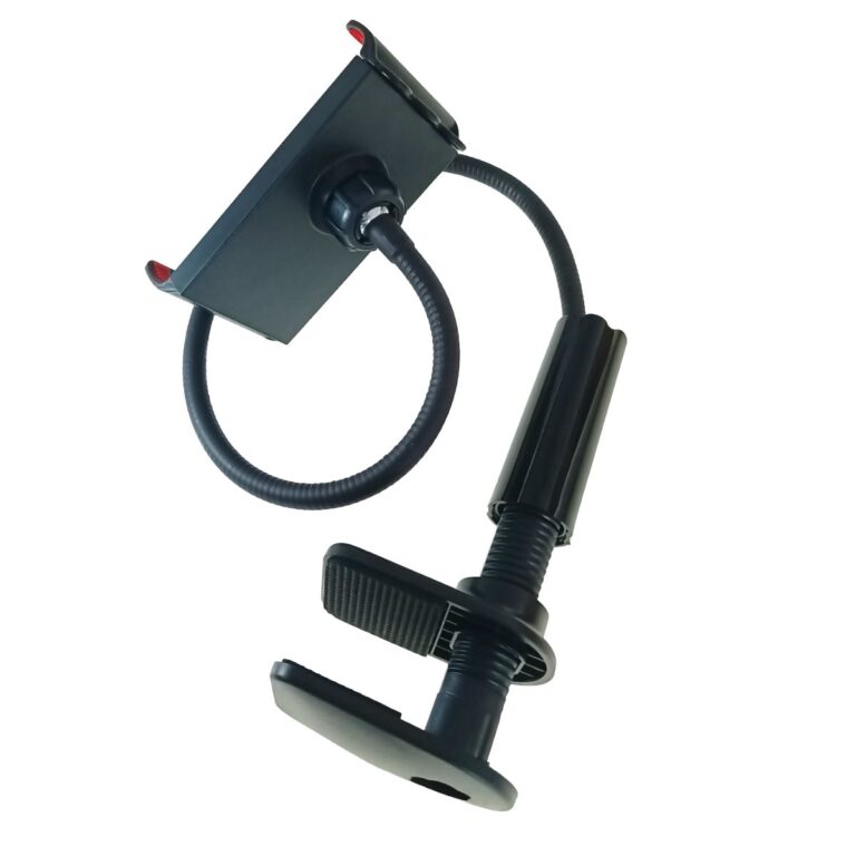 Suport de birou Esperanza Almada pentru smartphone si tableta, lungime brat mobil 70 cm Negru