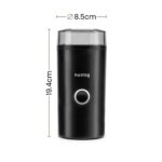 Rasnita de cafea electrica, 180W, 70 g, lame otel inoxidabil, Neagra