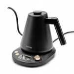 Fierbator electric Huslog, 1L, negru mat, control temperatura, baza rotativa 360°
