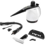 Aparat de curatat manual cu abur 250 ml, 900-1050 W, 2, 6-3, 2 bar, 105°C, cablu: 2, 8 m, IPX4, Alb