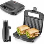 Aparat de facut sandwich-uri, panini, 1000W, negru