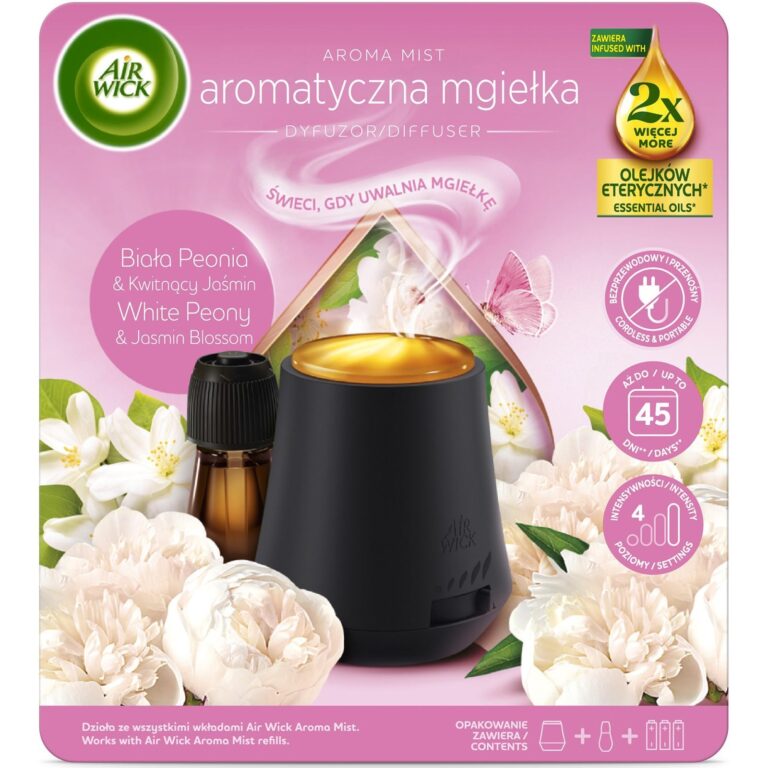 Difuzor de parfum cu uleiuri esentiale odorizant de camera Air Wick Aroma Mist Echilibru, 20 ml