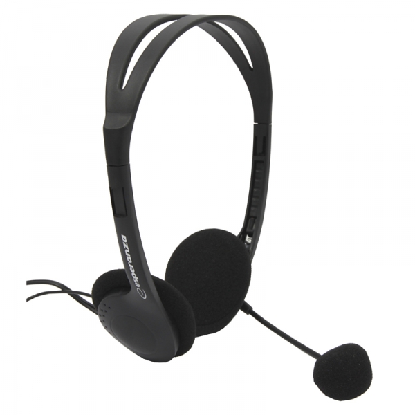 Casti stereo cu microfon, Esperanza, Negru - Casti cu fir 4497448538f5f506952a86ba3c5c360b