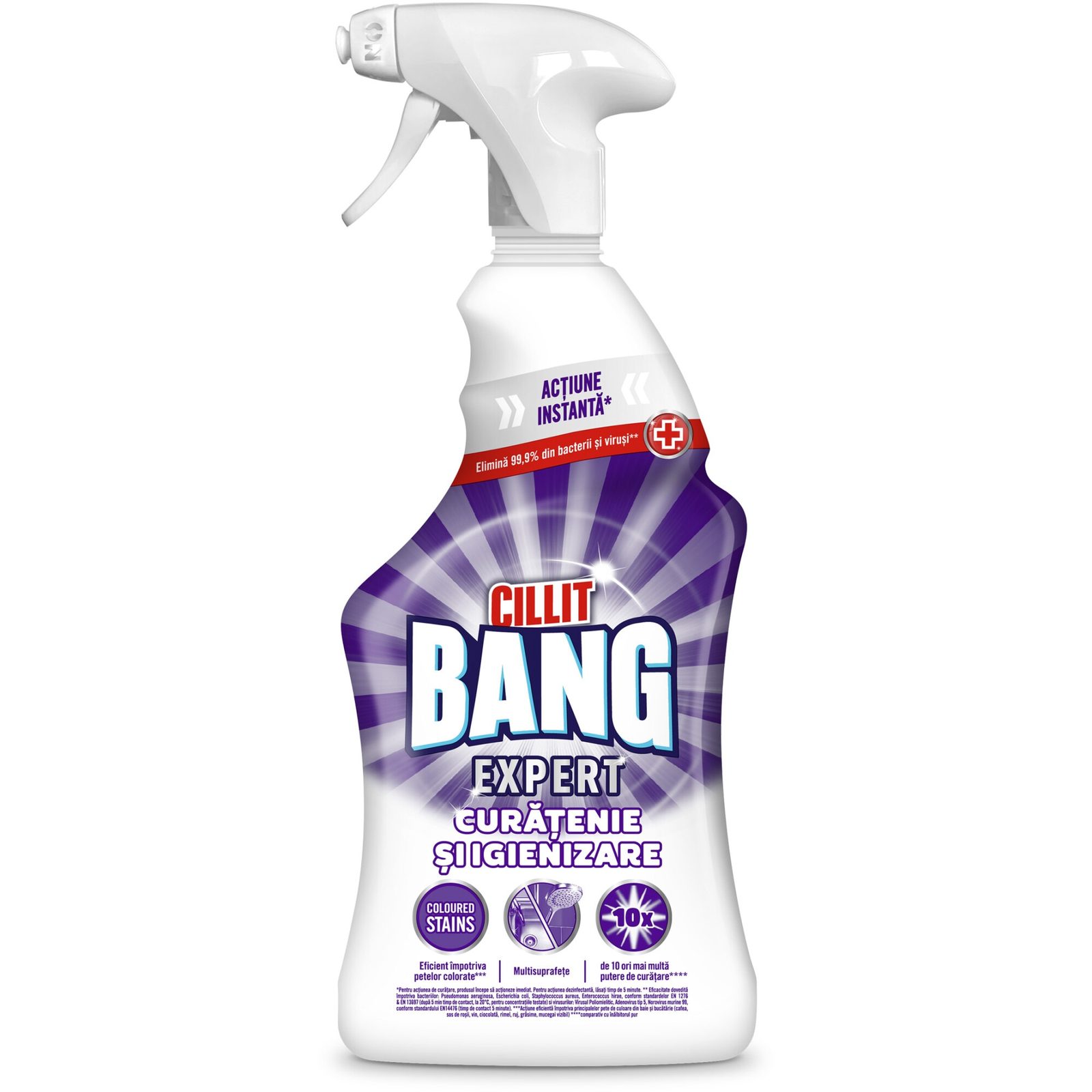 Dezinfectant pe baza de Clor Cillit Bang Curatenie si Igiena, 750 ml - Solutii suprafete baie Dezinfectant pe baza de Clor Cillit Bang Curatenie si Igiena, 750 ml