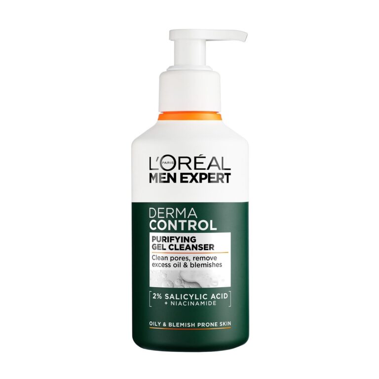 Gel de curatare fata L'Oreal Paris, Men Expert Derma Control, 260ml, pentru ten gras