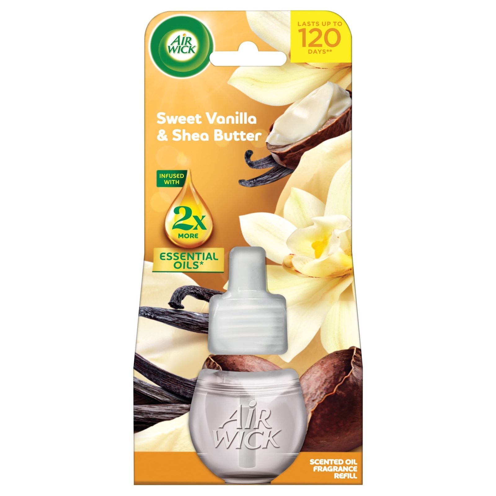 Recarca Air Wick cu vanilie dulce si unt de shea, 19ml - Odorizant camera Recarca Air Wick cu vanilie dulce si unt de shea, 19ml