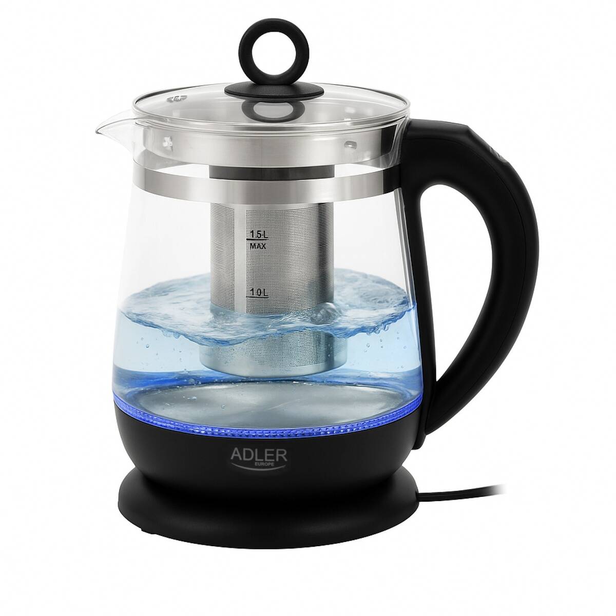 Fierbator Adler Electric 1.5L LED Negru - Fierbatoare Fierbator Adler Electric 1.5L LED Negru