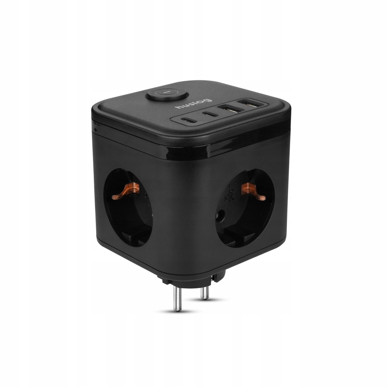 Extensie Priza 3 Prize AC + 4 USB, 3680W, Negru