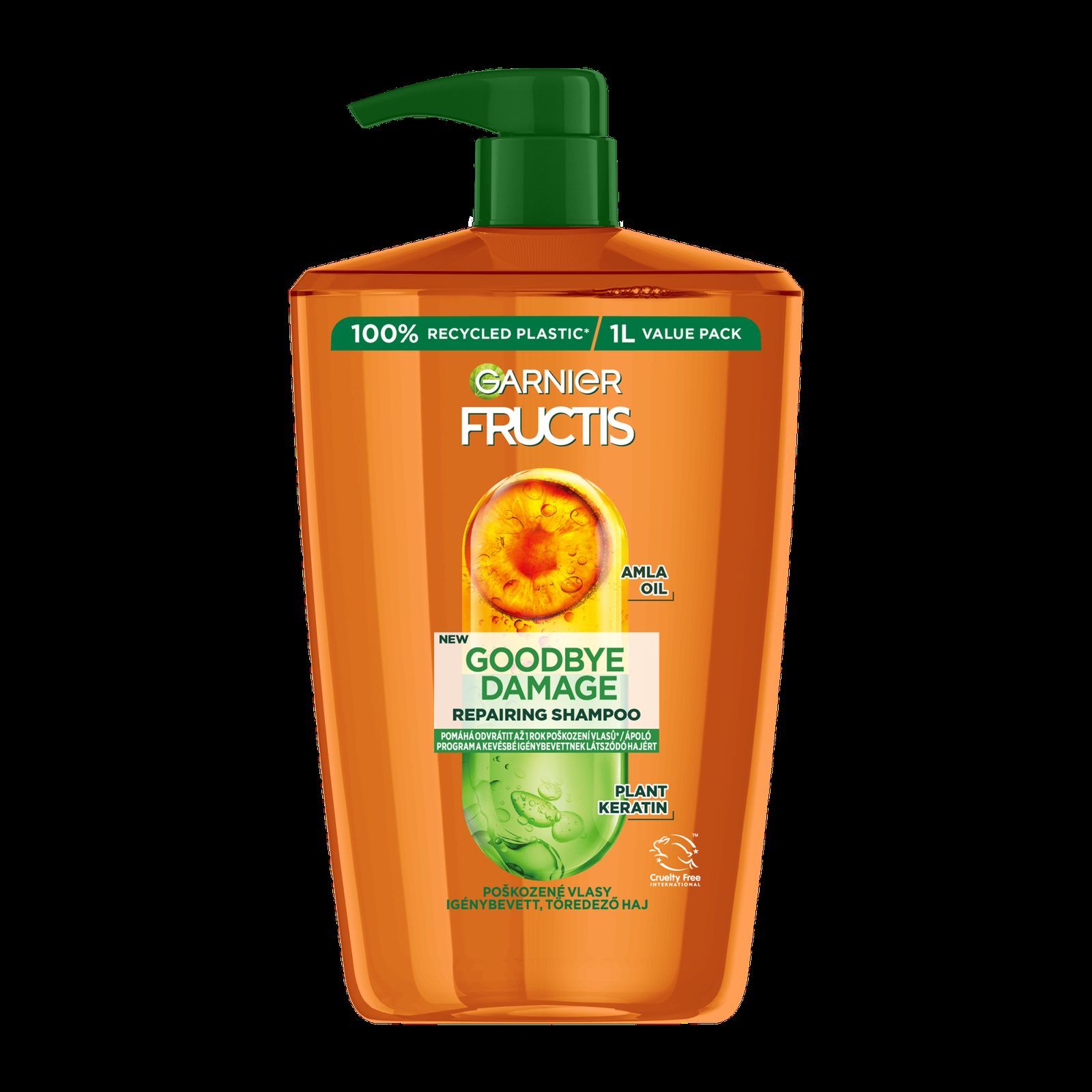 Sampon Garnier Fructis Goodbye Damage pentru par deteriorat, 1000 ml - Sampon de par Sampon Garnier Fructis Goodbye Damage pentru par deteriorat, 1000 ml